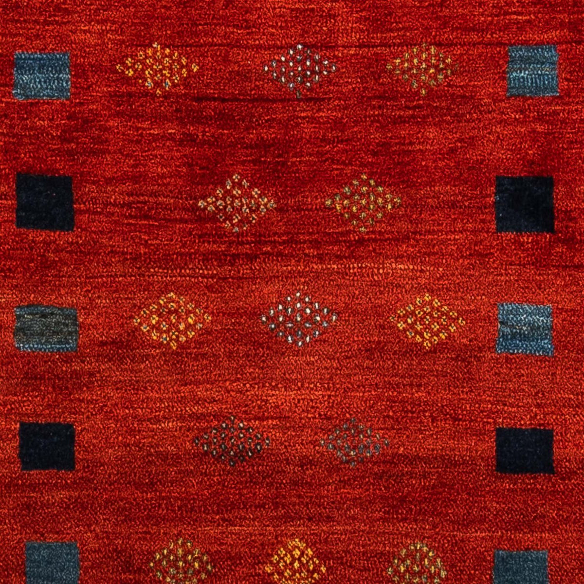 Gabbeh-matta - Loribaft Persian - 145 x 112 cm - mörkröd