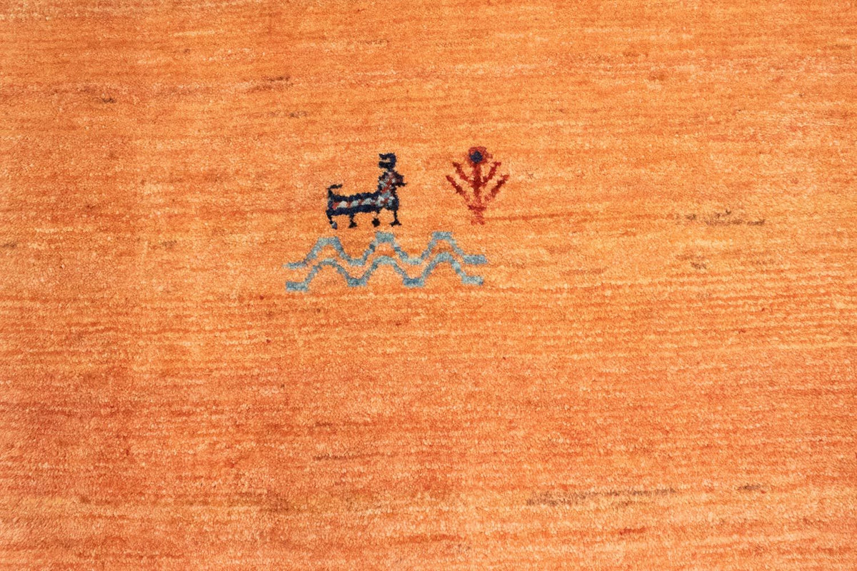 Gabbeh-matta - Loribaft Persian - 163 x 88 cm - orange