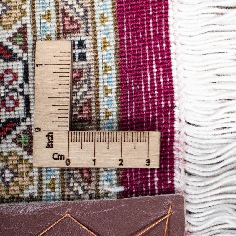 Persisk matta - Tabriz - 300 x 200 cm - mörkröd