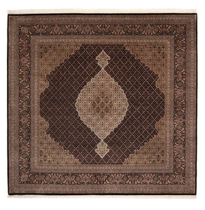 Persisk matta - Tabriz - 253 x 246 cm - mörkblå