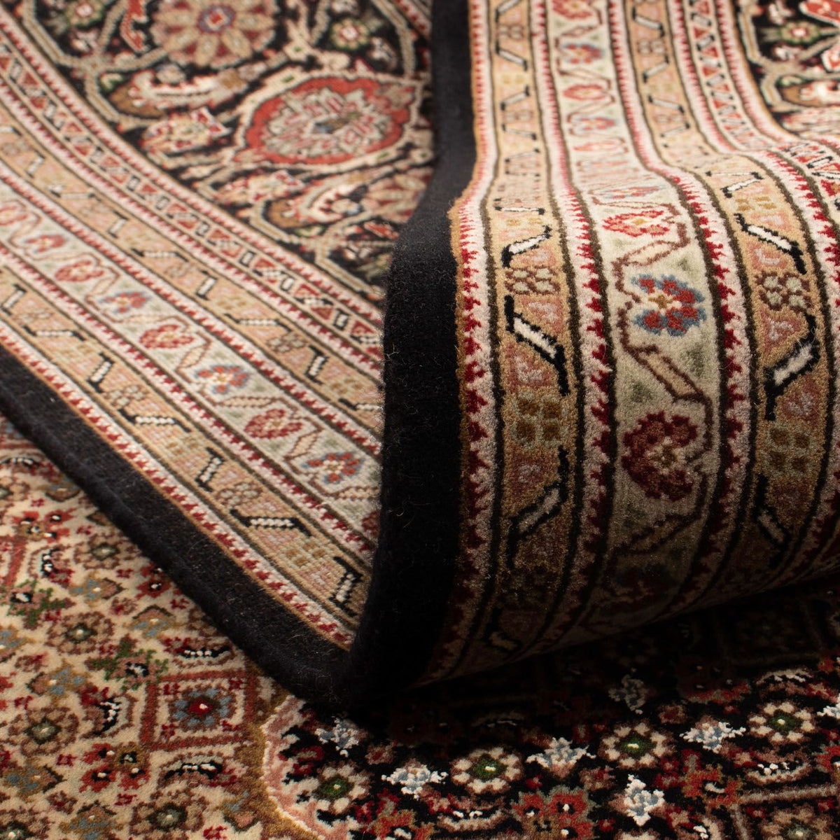 Persisk matta - Tabriz - 253 x 246 cm - mörkblå