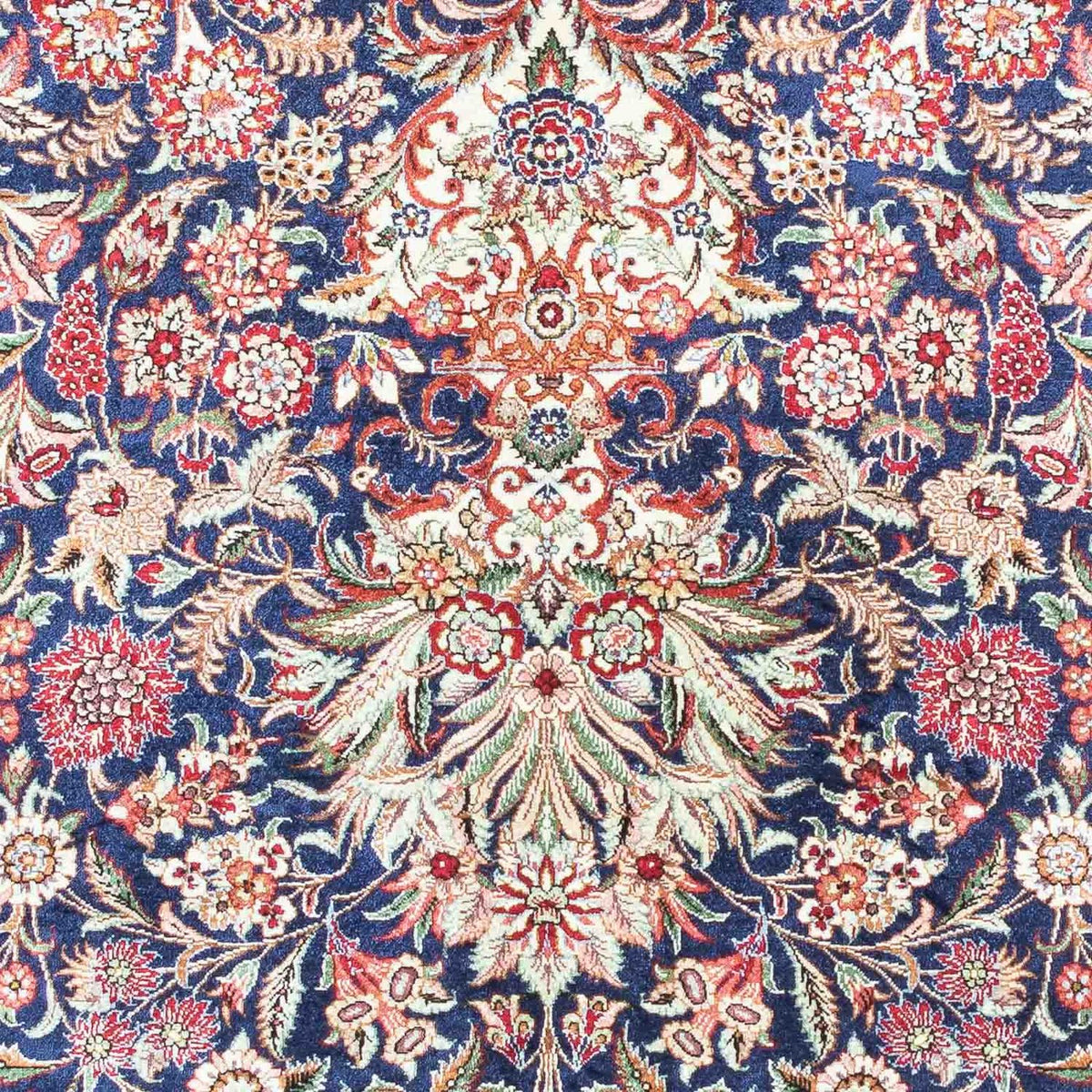 Persisk matta - Ghom - 118 x 80 cm - mörkblå