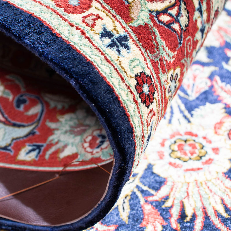 Persisk matta - Ghom - 121 x 84 cm - mörkblå