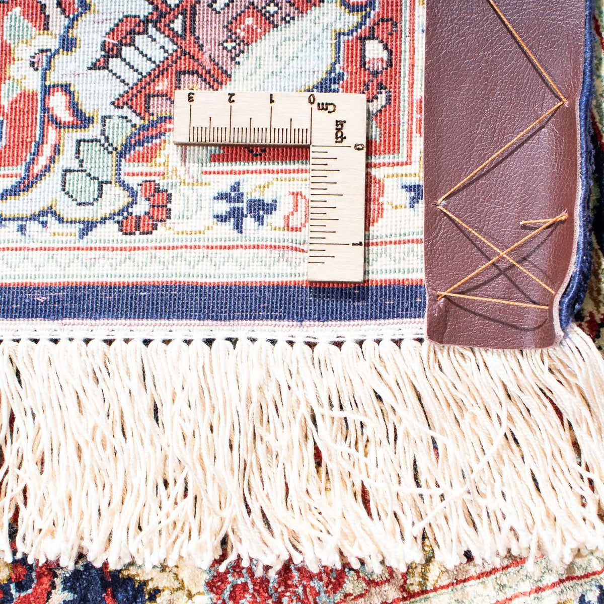 Persisk matta - Ghom - 121 x 84 cm - mörkblå