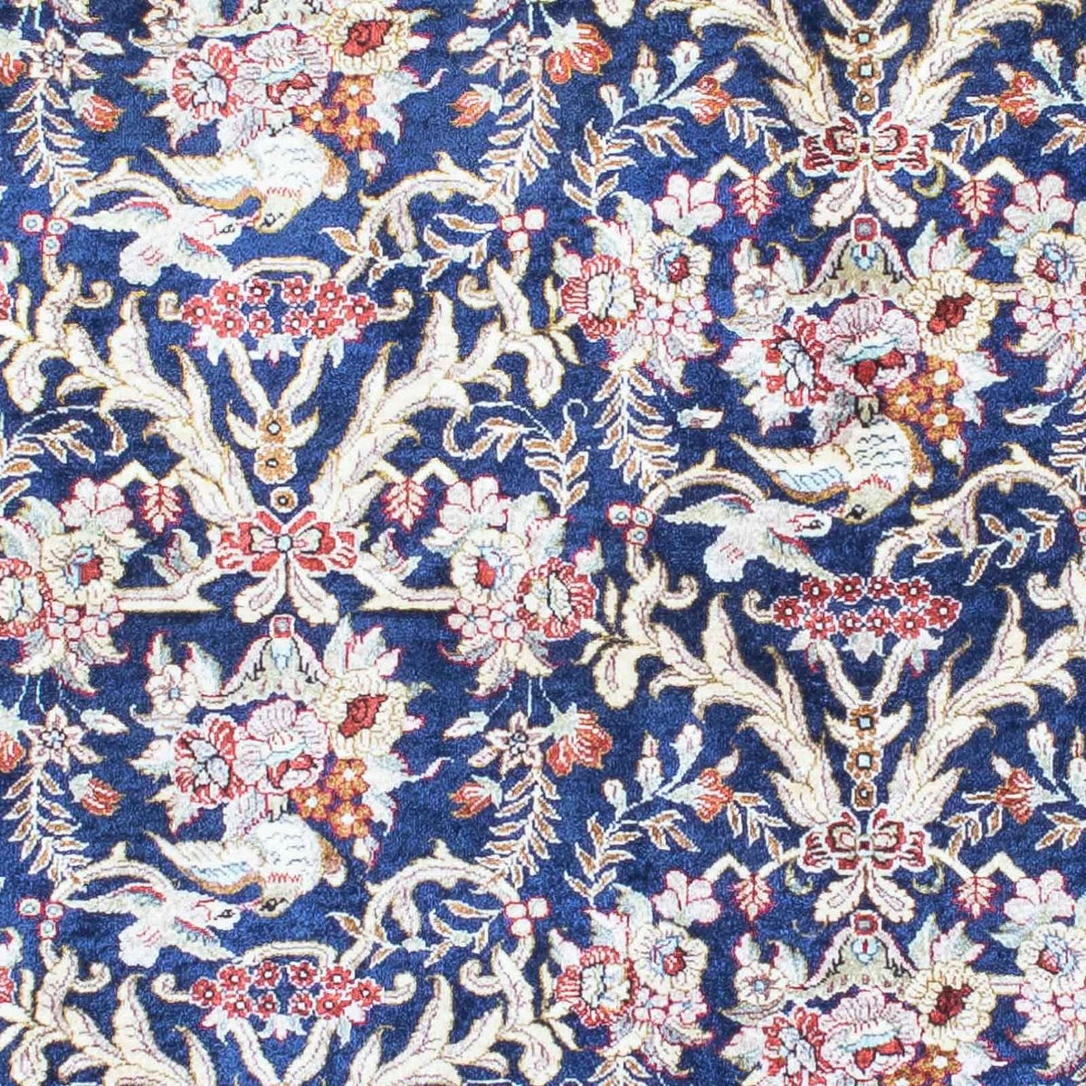 Persisk matta - Ghom - 147 x 104 cm - mörkblå