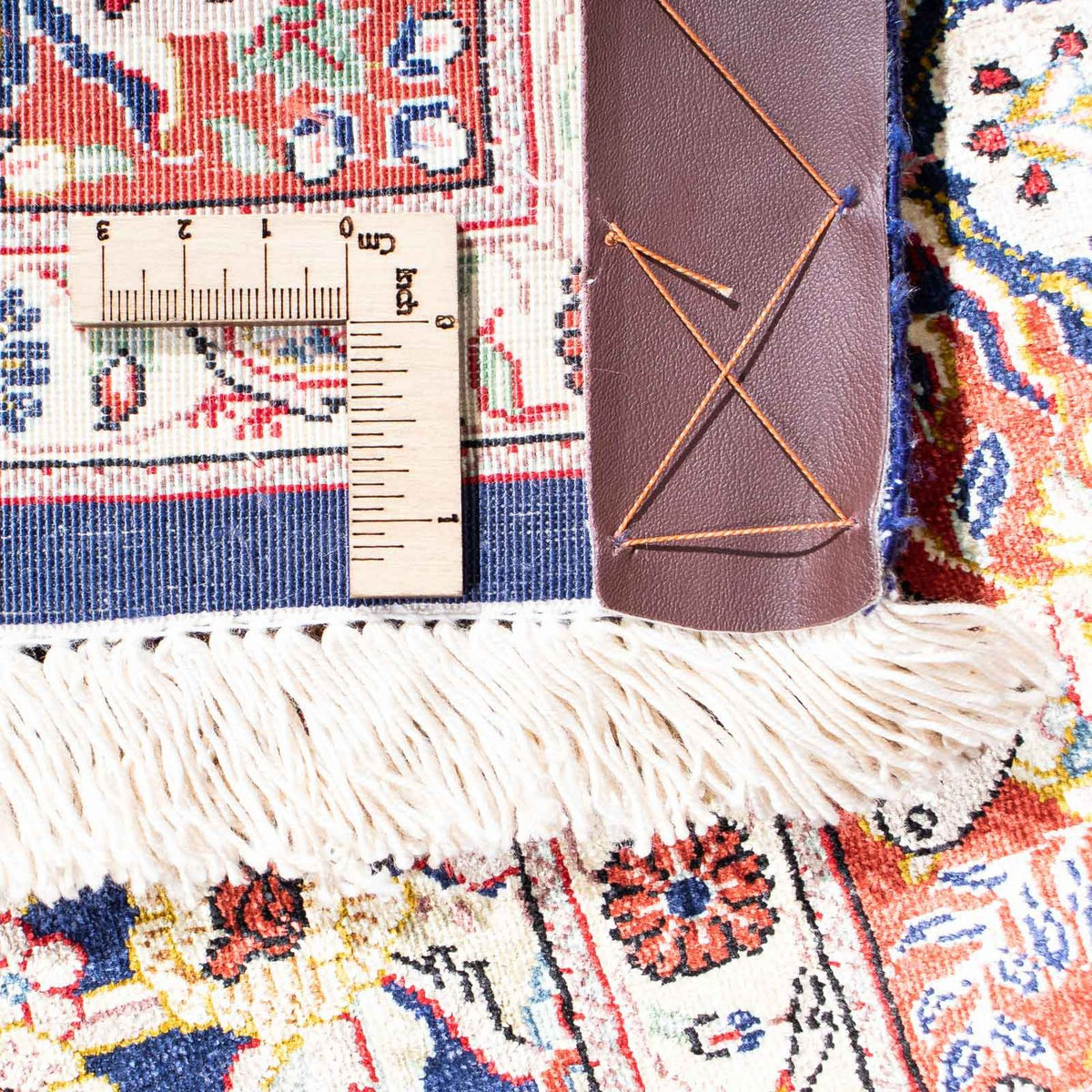 Persisk matta - Ghom - 147 x 104 cm - mörkblå