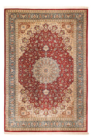 Persisk matta - Ghom - 296 x 198 cm - mörkröd