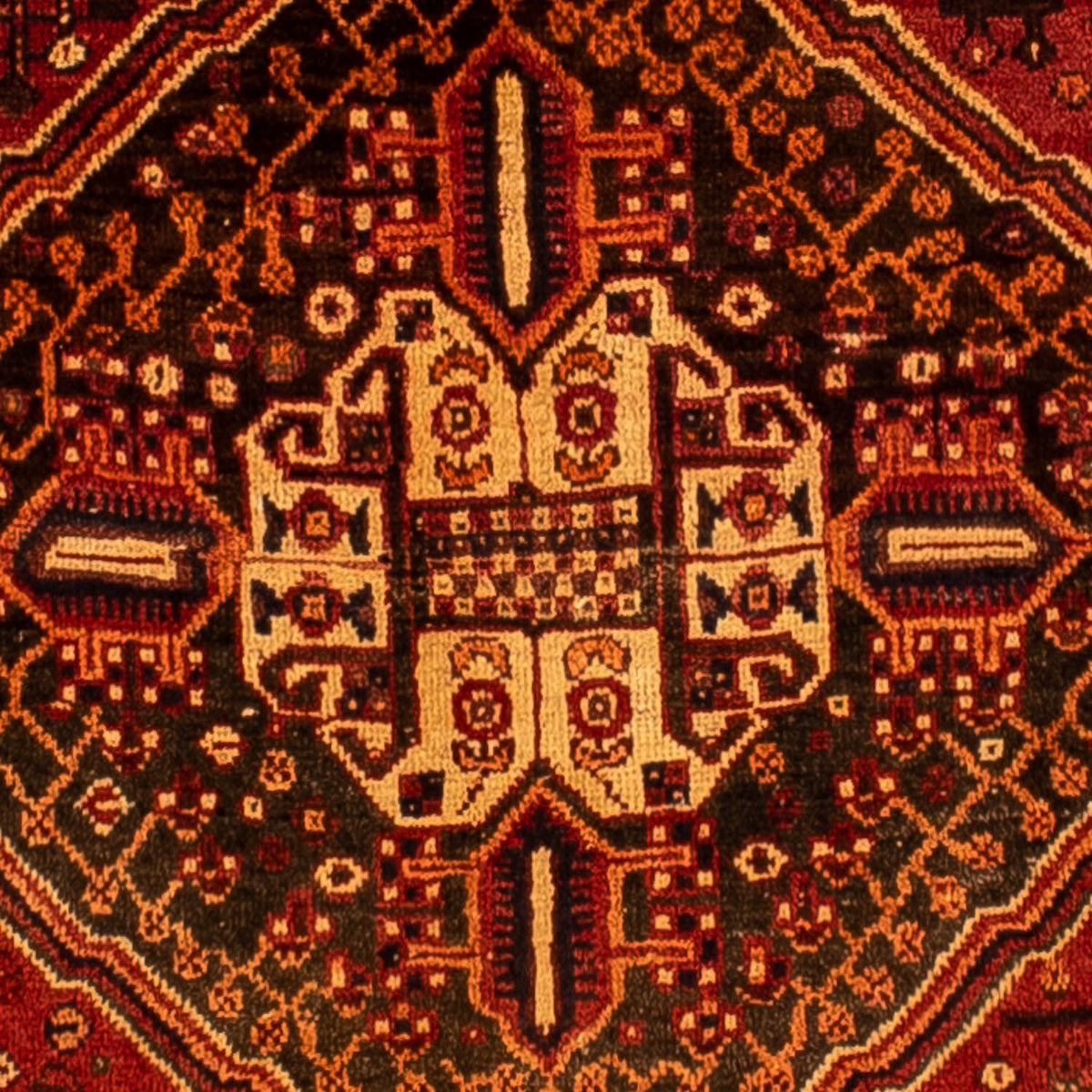 Persisk matta - Nomadic - 288 x 210 cm - mörkröd