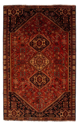 Persisk matta - Nomadic - 290 x 185 cm - mörkröd