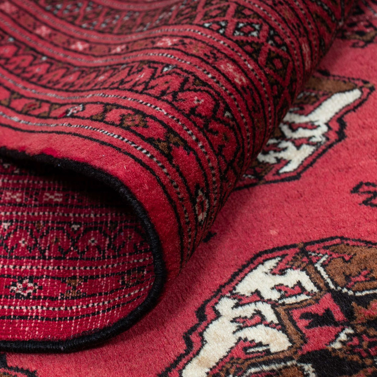 Persisk matta - Nomadic - 290 x 203 cm - mörkröd
