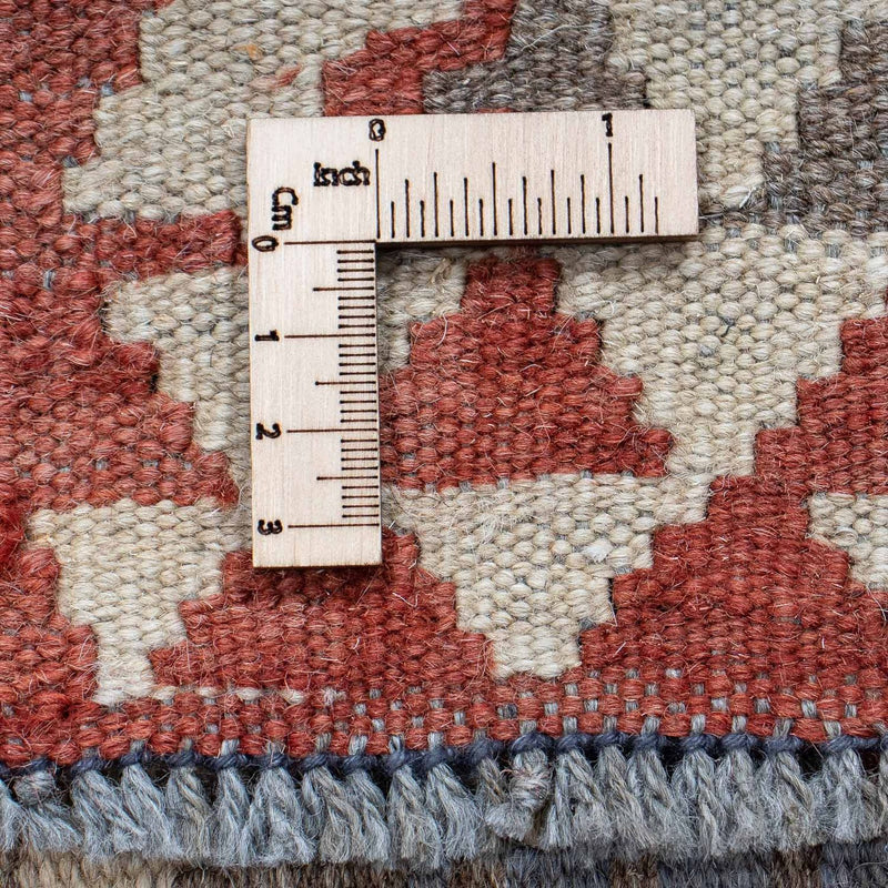 Runner Kelim Carpet - Splash - 200 x 65 cm - röd