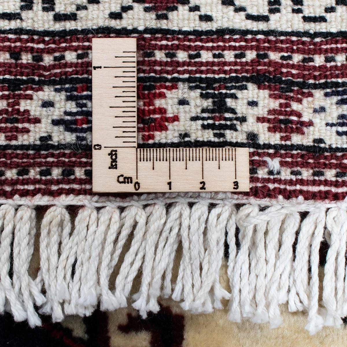 Persisk matta - Nomadic - 129 x 94 cm - mörkröd