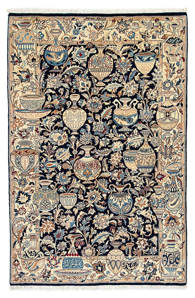 Kashmar Mattan 123x195cm - Persisk matta - mörkblå