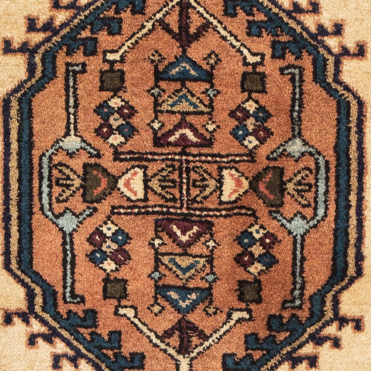 Persisk matta - Nomadic - 95 x 65 cm - ljusbrun