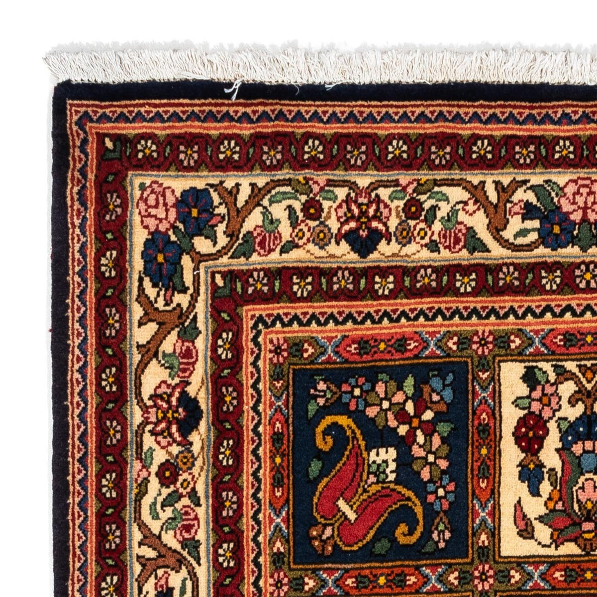 Persisk matta - Nomadic - 150 x 103 cm - mörkblå