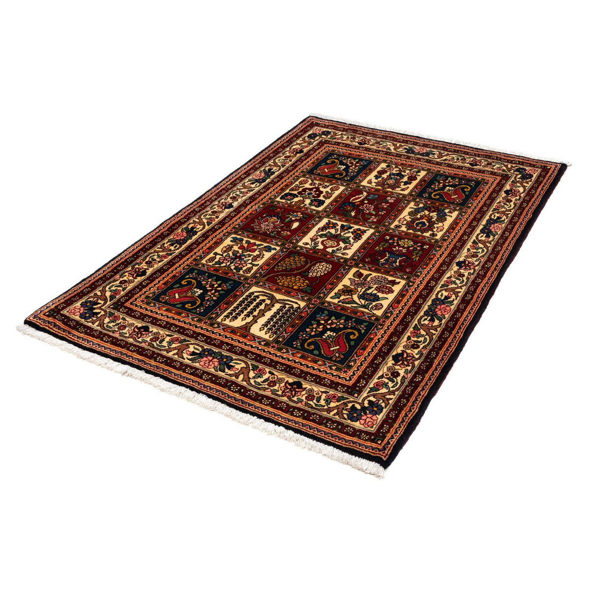 Persisk matta - Nomadic - 150 x 103 cm - mörkblå