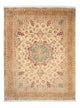 Persisk matta - Tabriz - Royal - 203 x 156 cm - ljusbrun