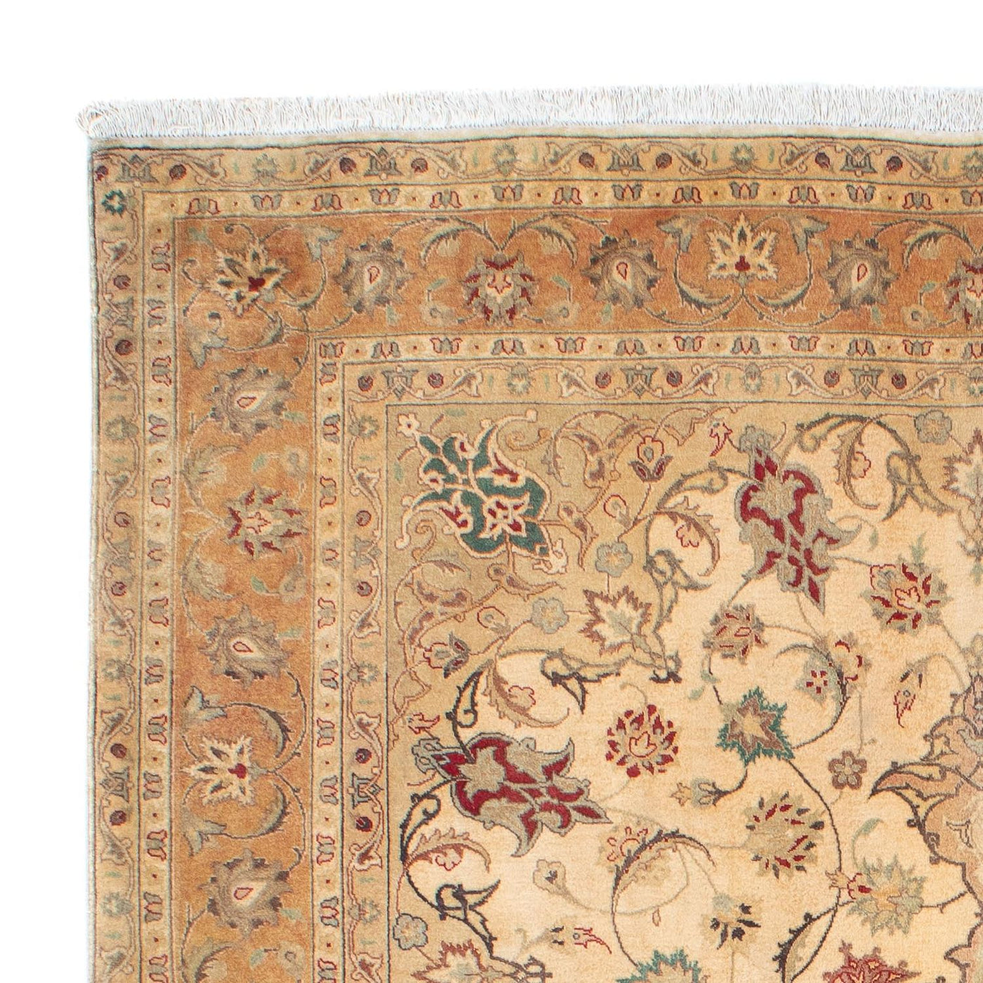 Persisk matta - Tabriz - Royal - 203 x 156 cm - ljusbrun