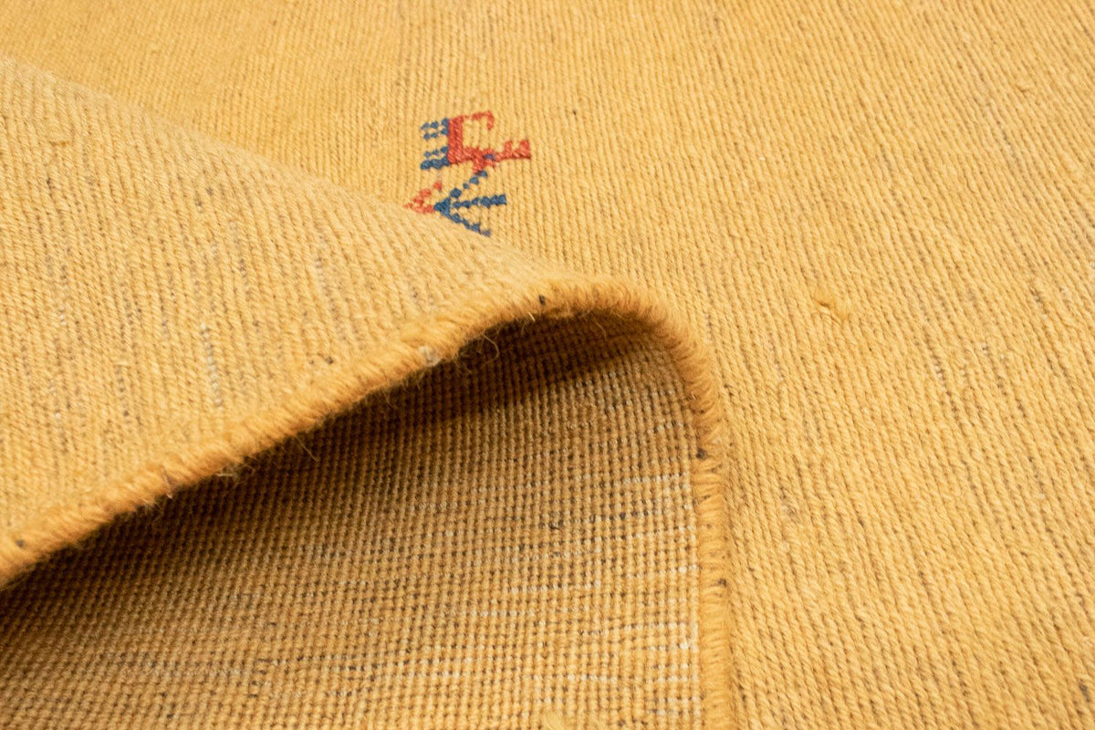 Runner Gabbeh-matta - persisk - 278 x 80 cm - guld