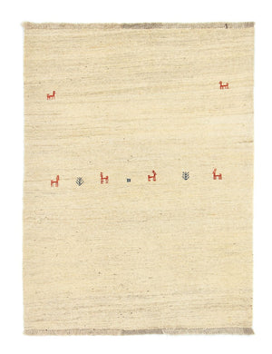 Gabbeh-matta - persisk - 138 x 105 cm - beige