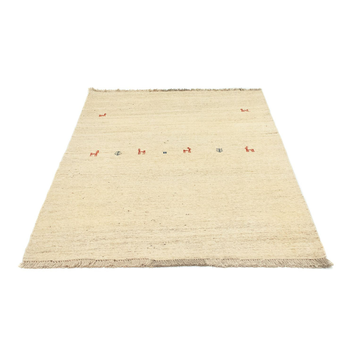Gabbeh-matta - persisk - 138 x 105 cm - beige