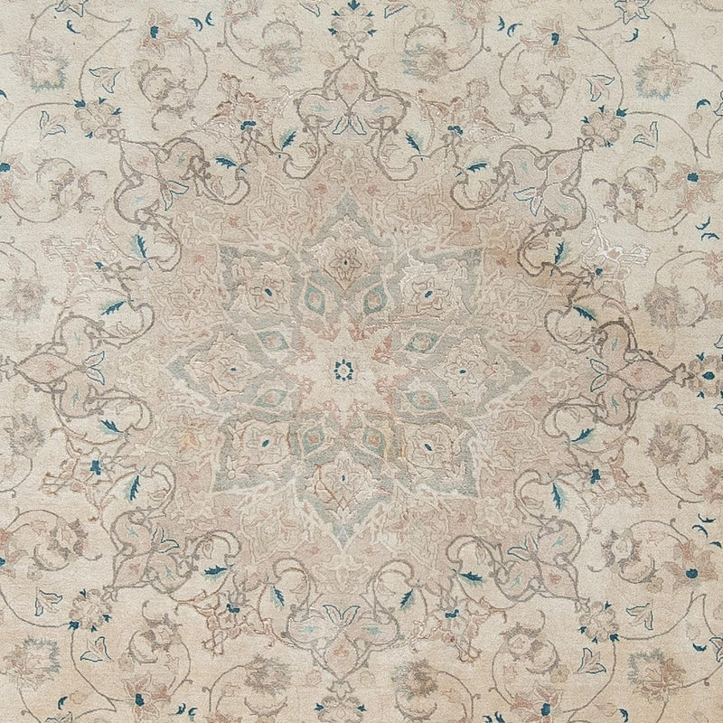 Persisk matta - Tabriz - Royal runt  - 285 x 285 cm - beige