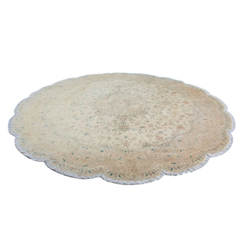 Persisk matta - Tabriz - Royal runt  - 285 x 285 cm - beige