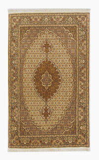 Persisk matta - Tabriz - 163 x 100 cm - mörk beige