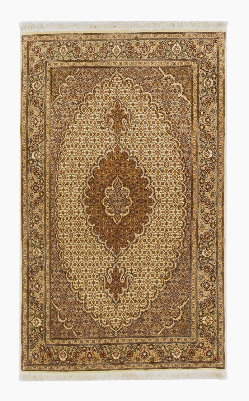 Persisk matta - Tabriz - 163 x 100 cm - mörk beige