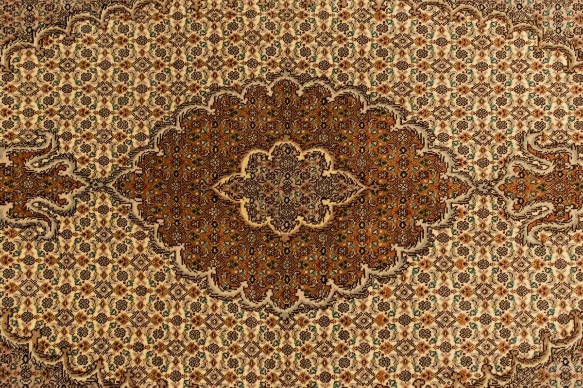 Persisk matta - Tabriz - 163 x 100 cm - mörk beige