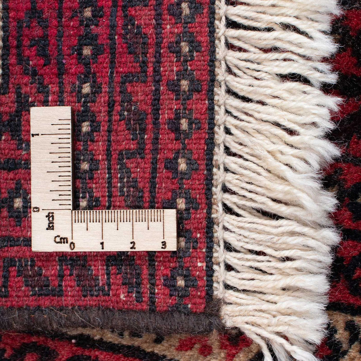 Persisk matta - Nomadic - 135 x 86 cm - mörkröd