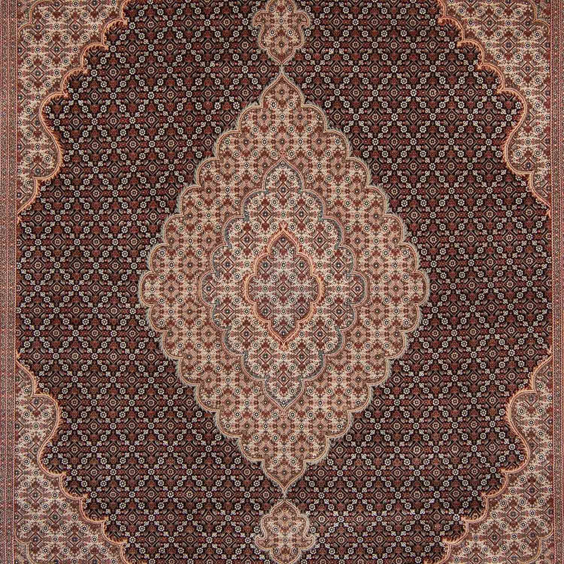 Persisk matta - Tabriz - 346 x 247 cm - mörkblå