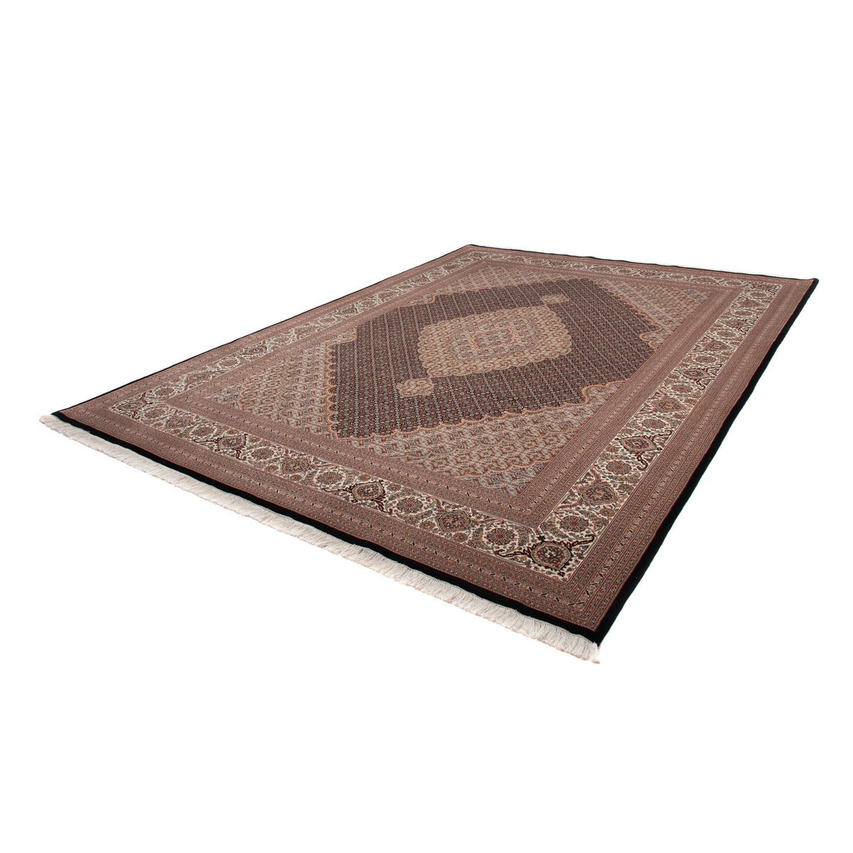 Persisk matta - Tabriz - 346 x 247 cm - mörkblå