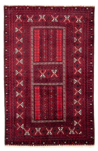 Turkaman-matta 160x246cm - Persisk matta - mörkröd