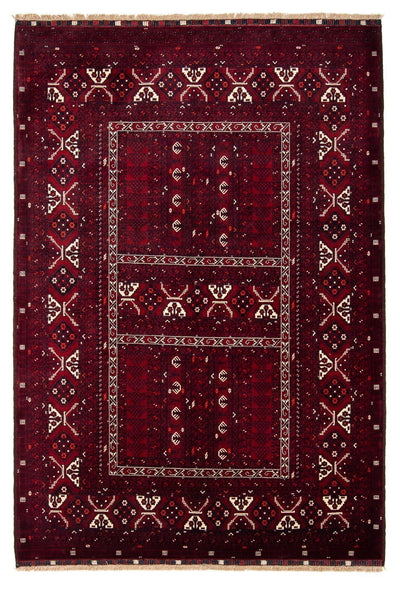Turkaman-matta 164x243cm - Persisk matta - mörkröd