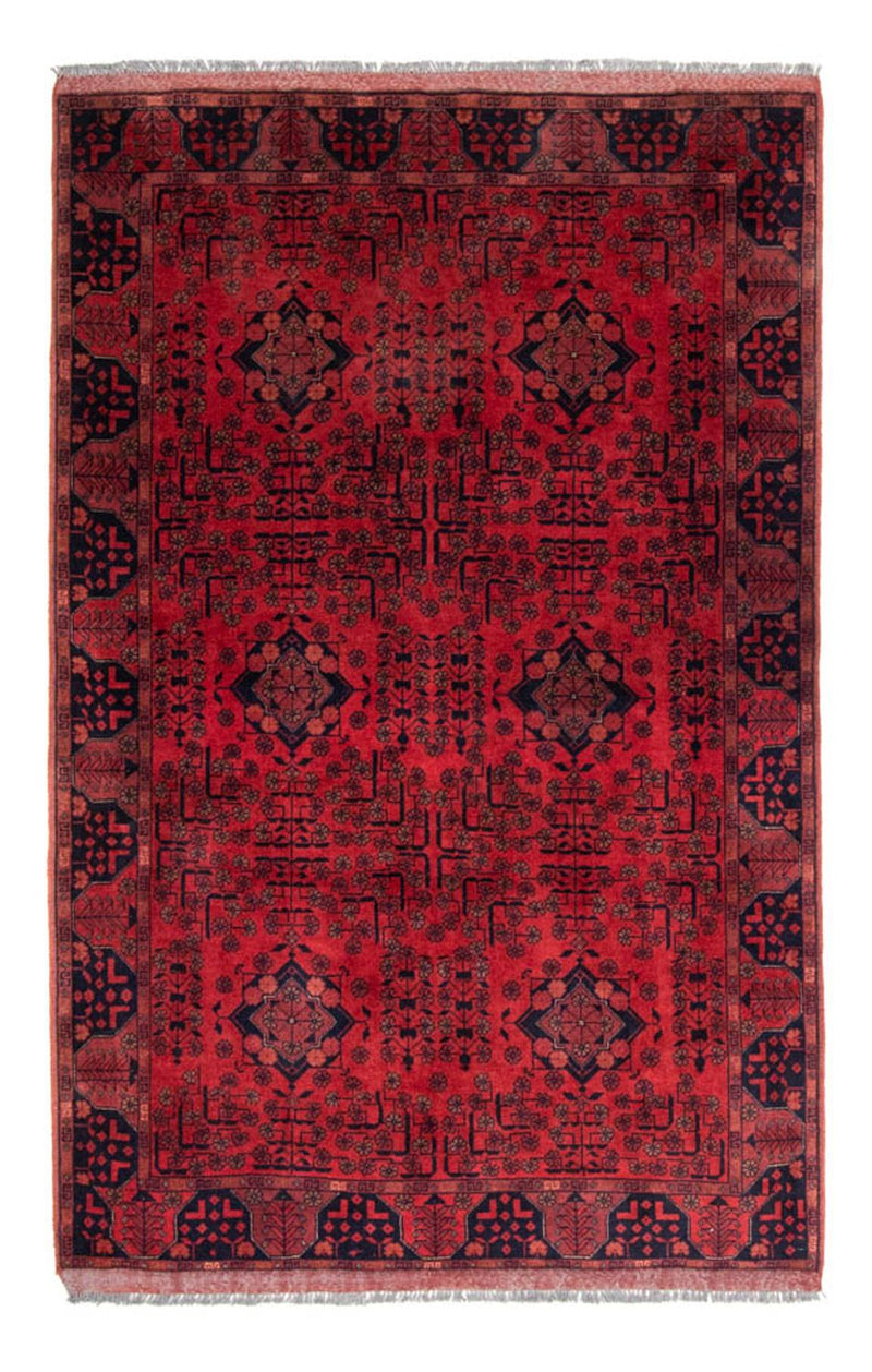 Afghansk matta - Kunduz - 200 x 130 cm - röd