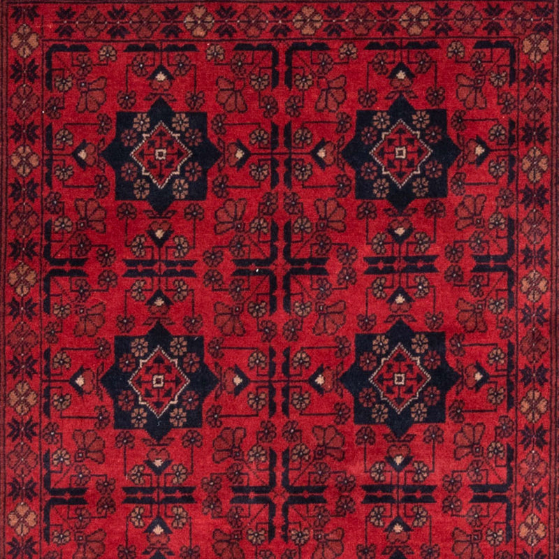 Afghansk matta - Kunduz - 188 x 129 cm - röd
