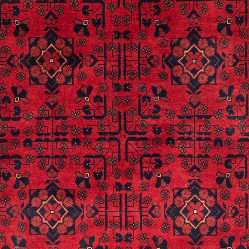 Afghansk matta - Kunduz - 193 x 129 cm - röd