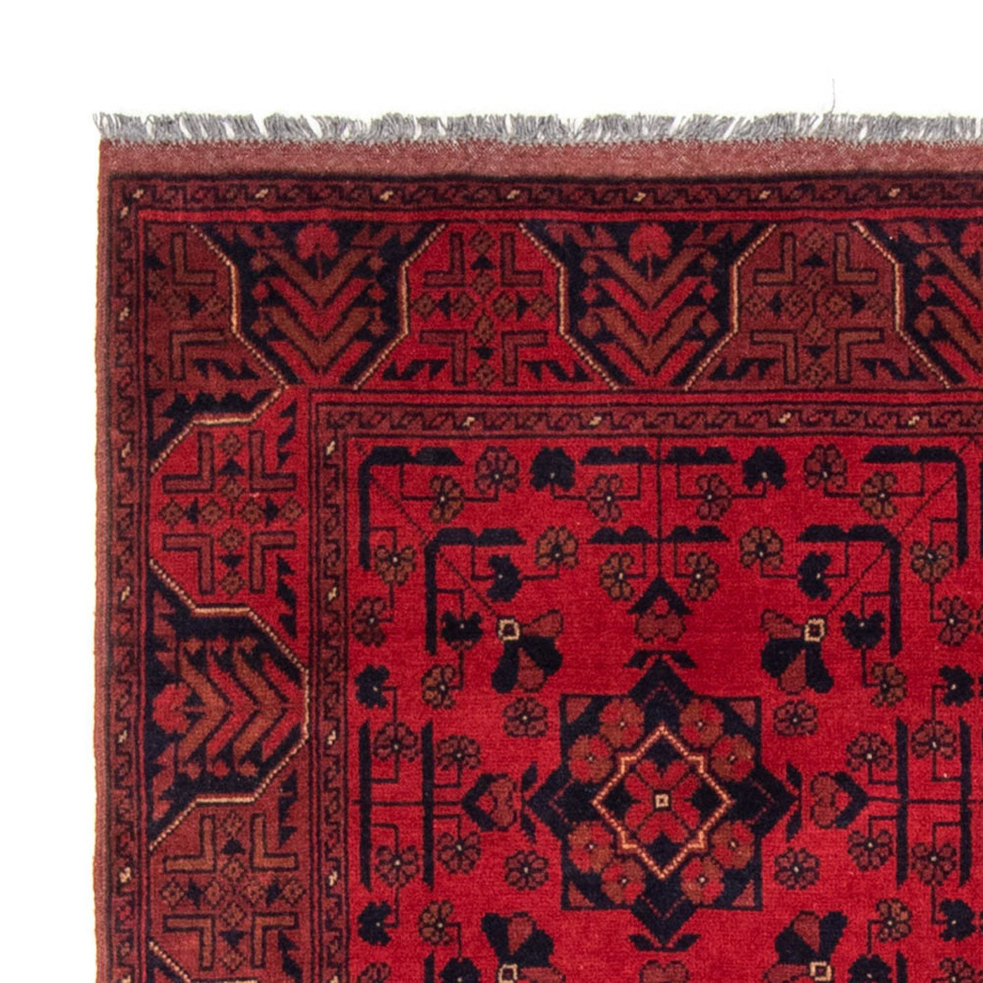 Afghansk matta - Kunduz - 193 x 129 cm - röd