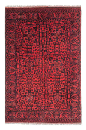 Afghansk matta - Kunduz - 187 x 122 cm - röd