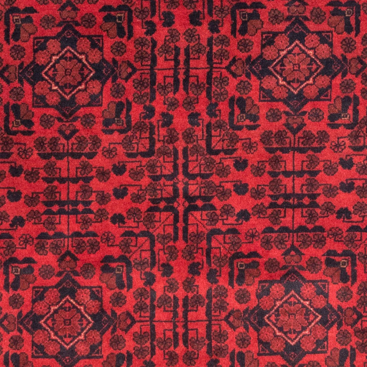 Afghansk matta - Kunduz - 187 x 122 cm - röd