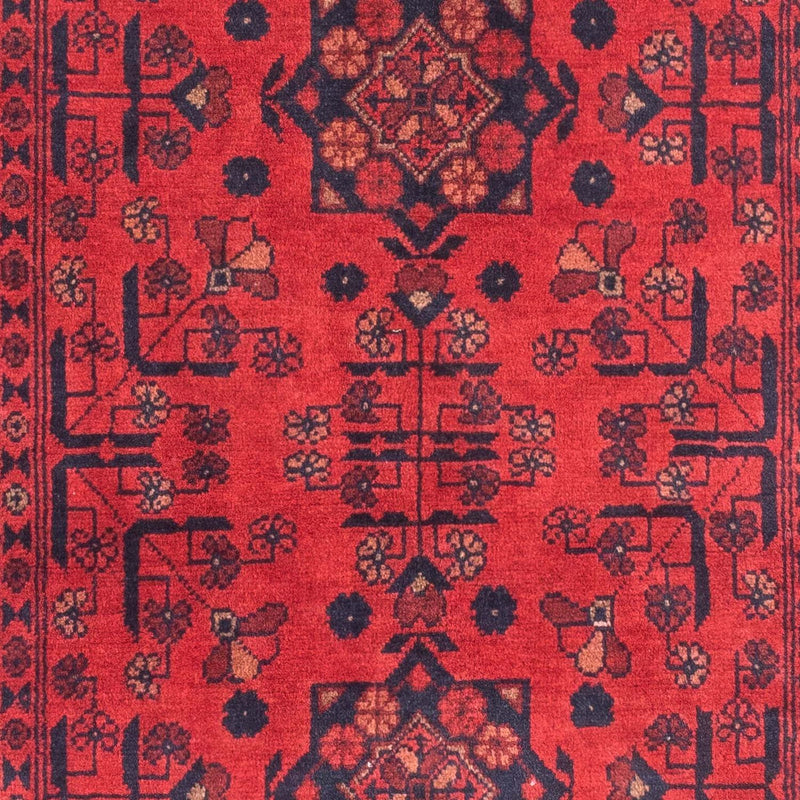 Afghansk matta - Kunduz - 151 x 103 cm - röd