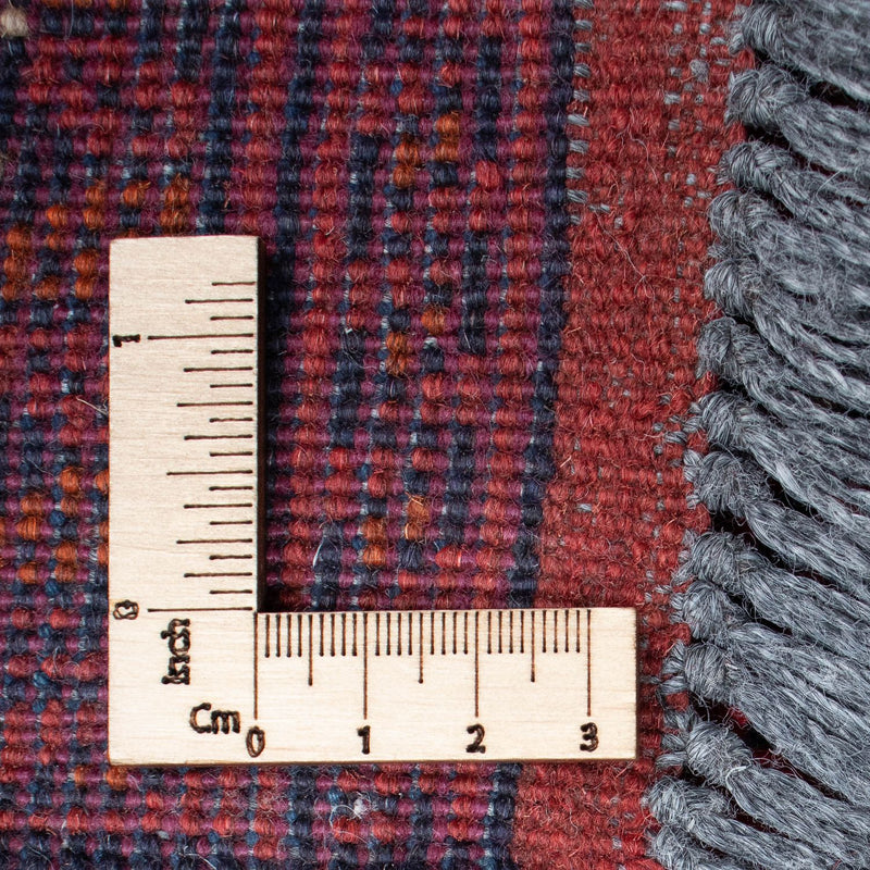 Runner Afghansk matta - Kunduz - 298 x 83 cm - mörkröd