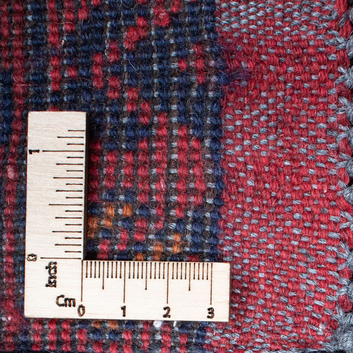 Runner Afghansk matta - Kunduz - 285 x 83 cm - mörkröd