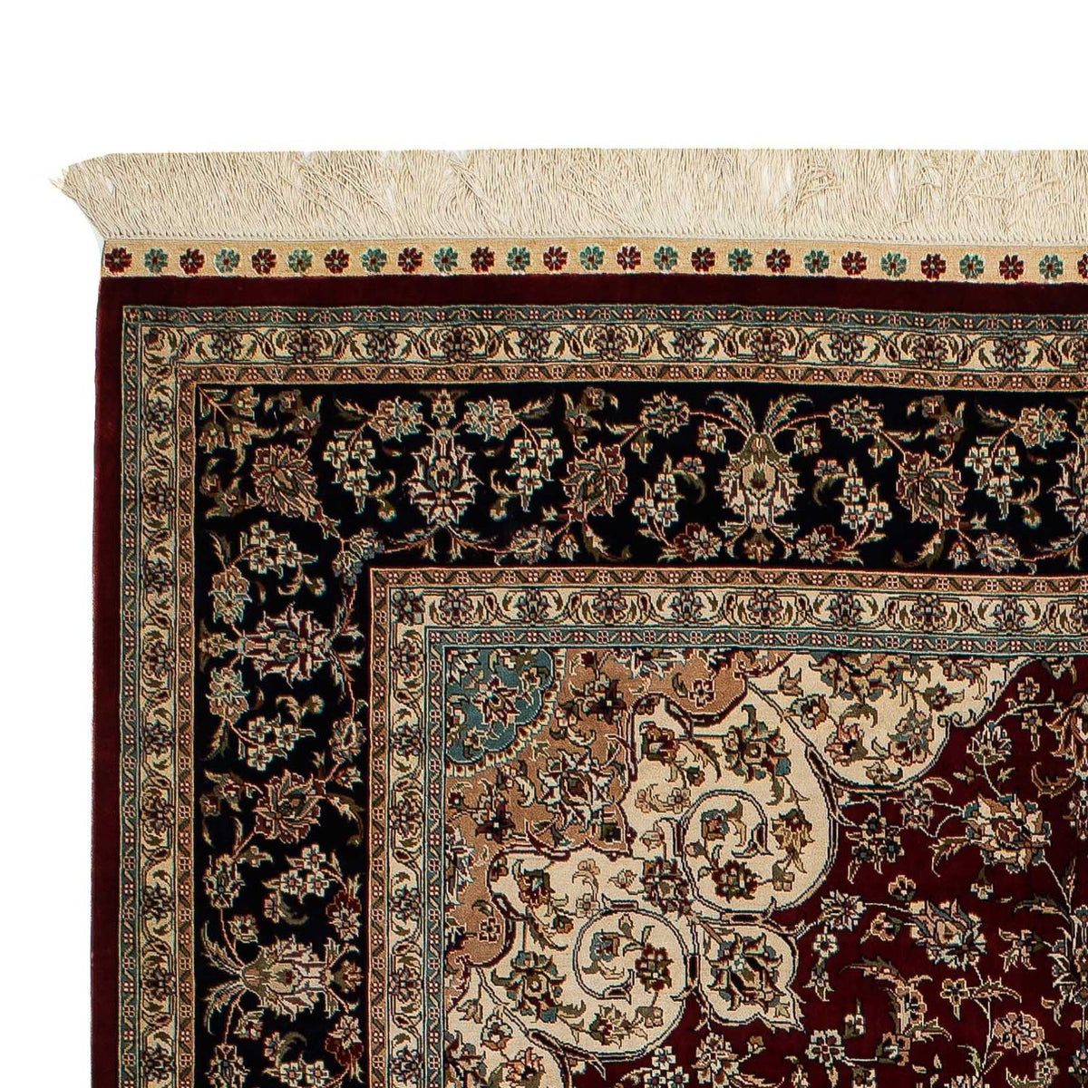 Silk matta - China Silk - 198 x 137 cm - mörkröd