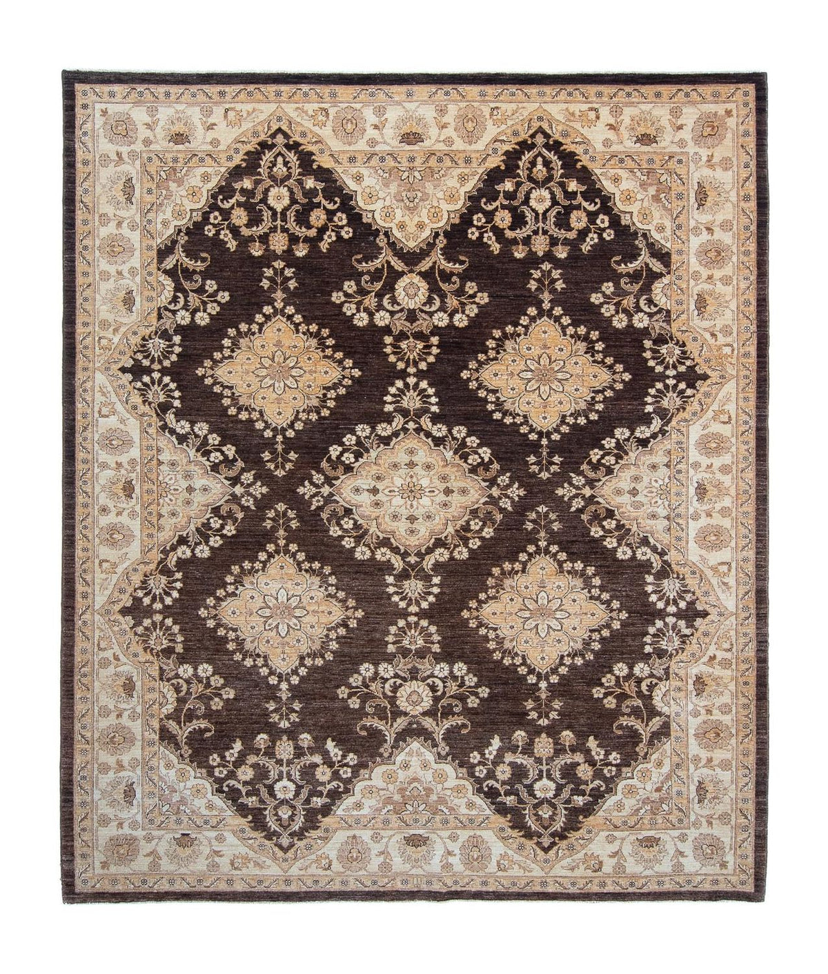 Ziegler Carpet - 300 x 246 cm - mörkbrun