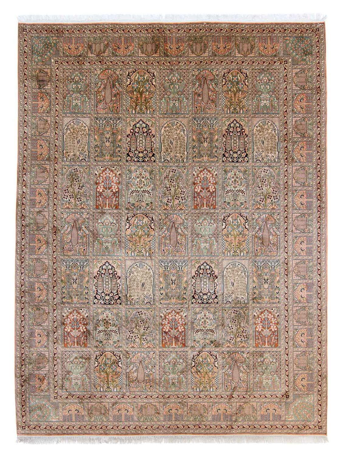 Sidenmatta - Kashmir Silk - 336 x 251 cm - flerfärgad