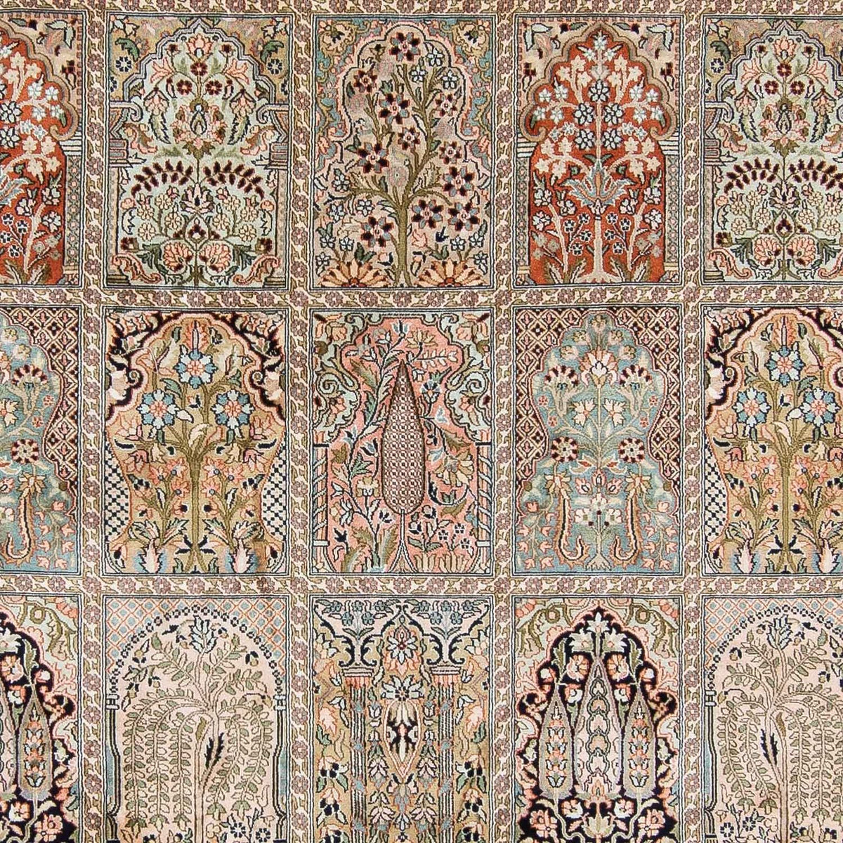 Sidenmatta - Kashmir Silk - 336 x 251 cm - flerfärgad