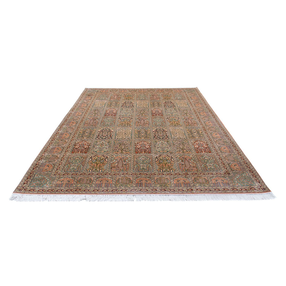 Sidenmatta - Kashmir Silk - 336 x 251 cm - flerfärgad