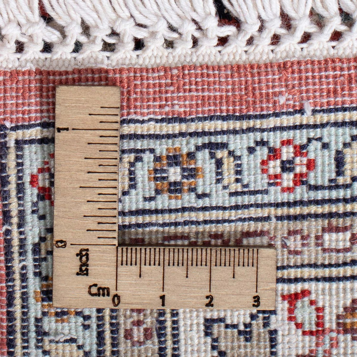 Runner Sidenmatta - Kashmir Silk - 179 x 64 cm - mörkröd